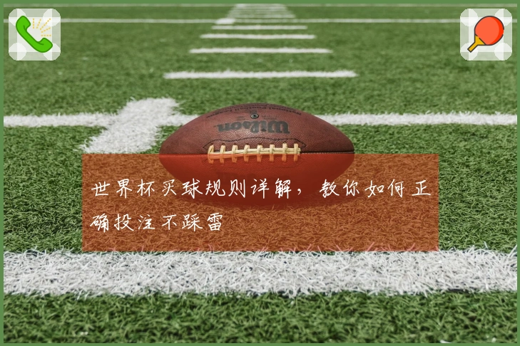世界杯买球规则详解，教你如何正确投注不踩雷